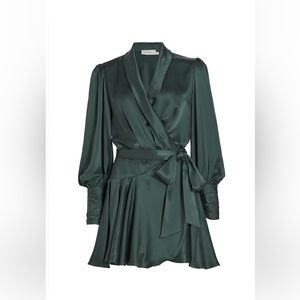 Zimmermann Silk wrap mini dress